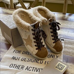 Golden Goose Shearling Lined Sneakers